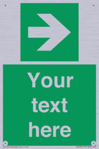 Custom Arrow Right Sign